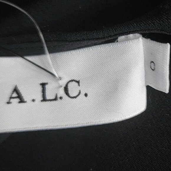 ALC Cassidy Black Dress With Bell Sleeves - Picture 6 of 6